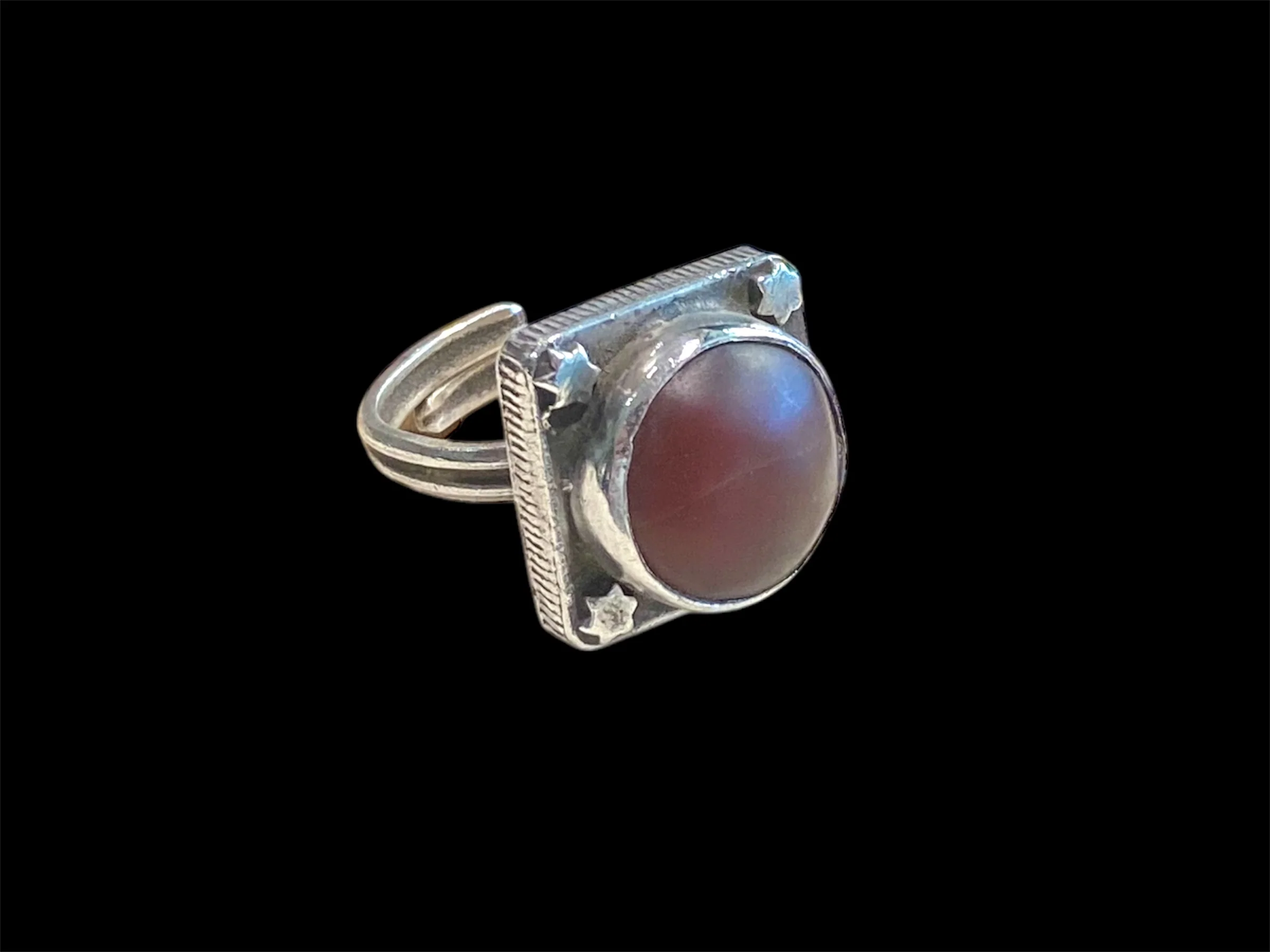 Afghani Carnelian Silver Ring
