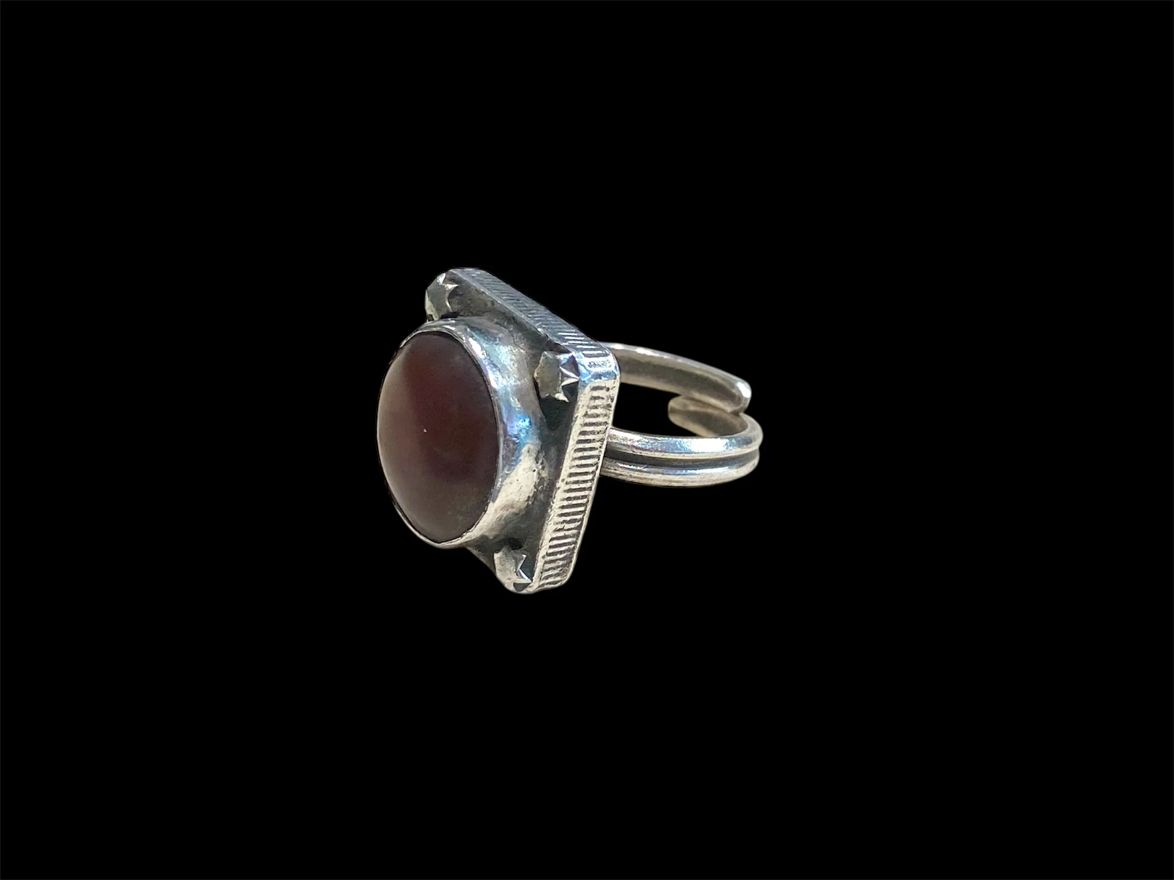 Afghani Carnelian Silver Ring - Image 2