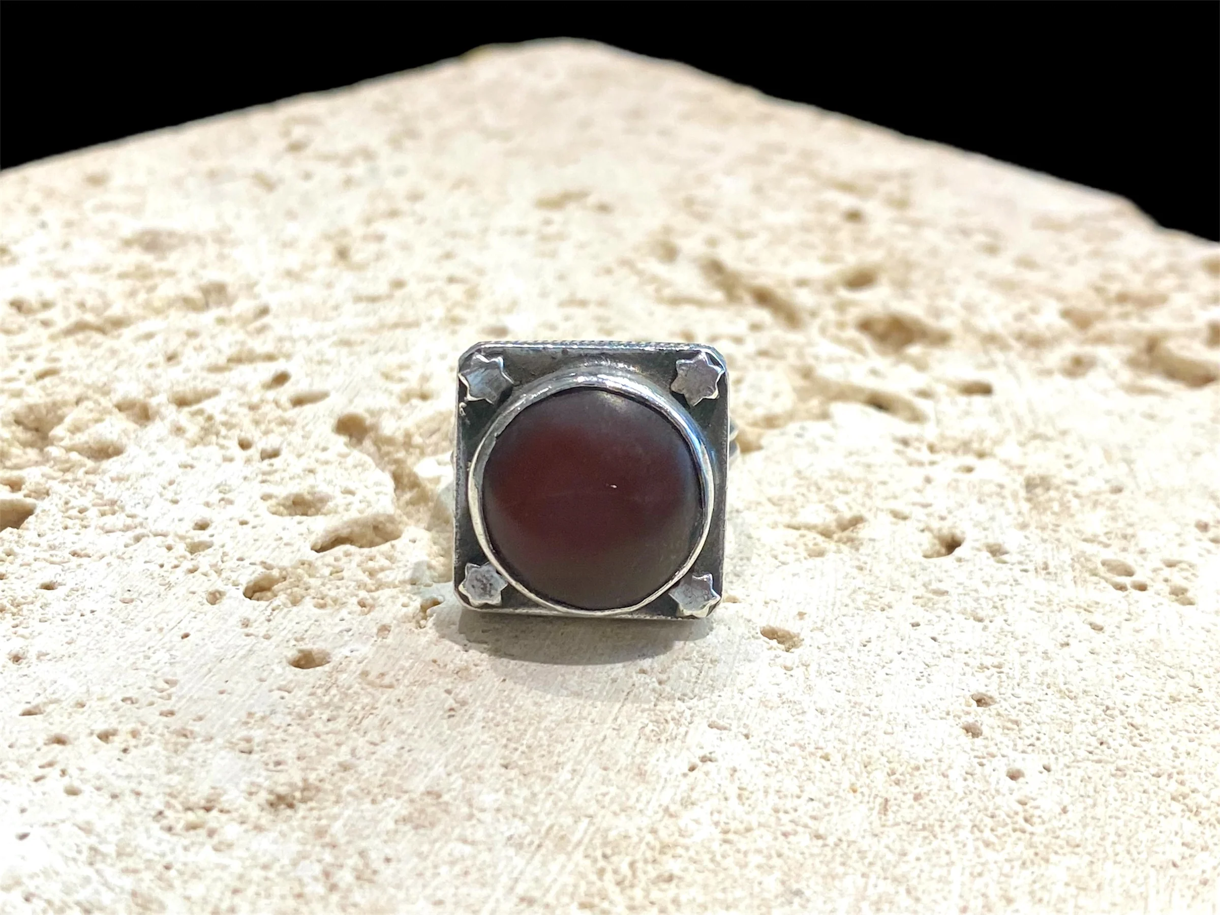 Afghani Carnelian Silver Ring - Image 4