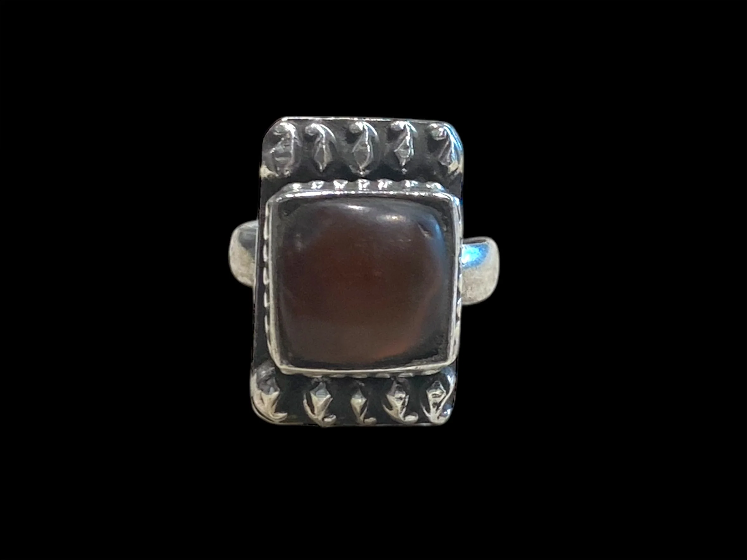Afghan Rectangular Carnelian Ring