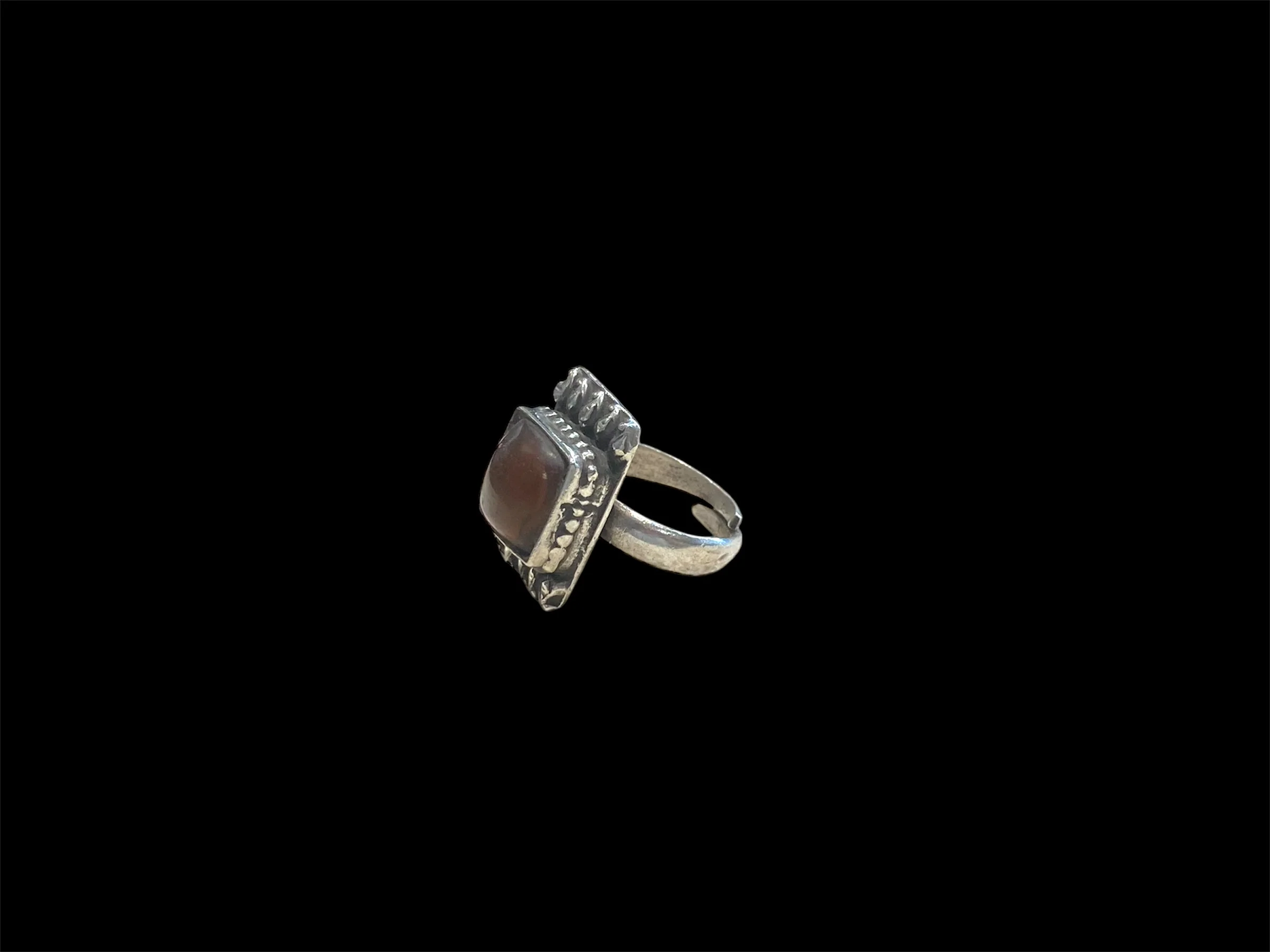 Afghan Rectangular Carnelian Ring - Image 2