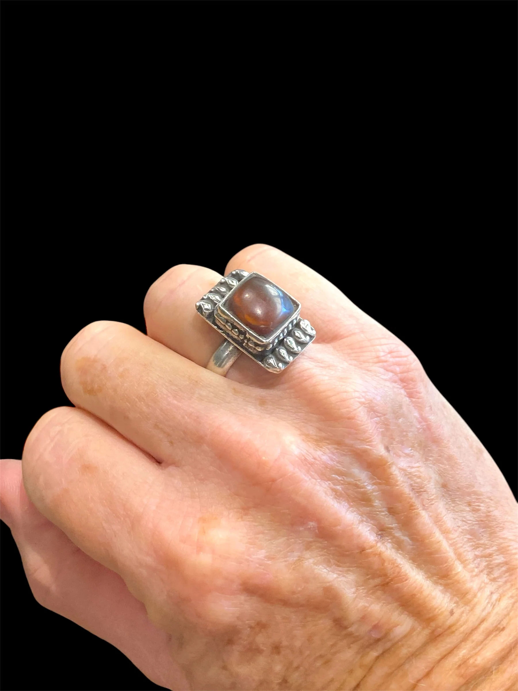 Afghan Rectangular Carnelian Ring - Image 3