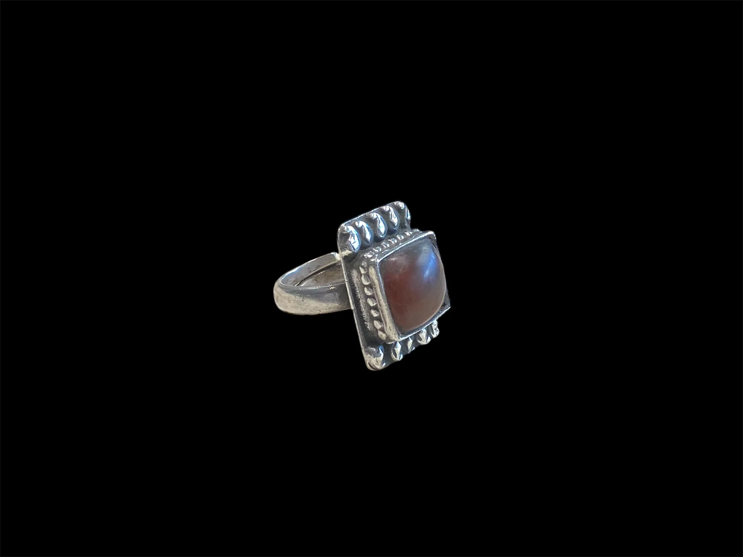 Afghan Rectangular Carnelian Ring - Image 4