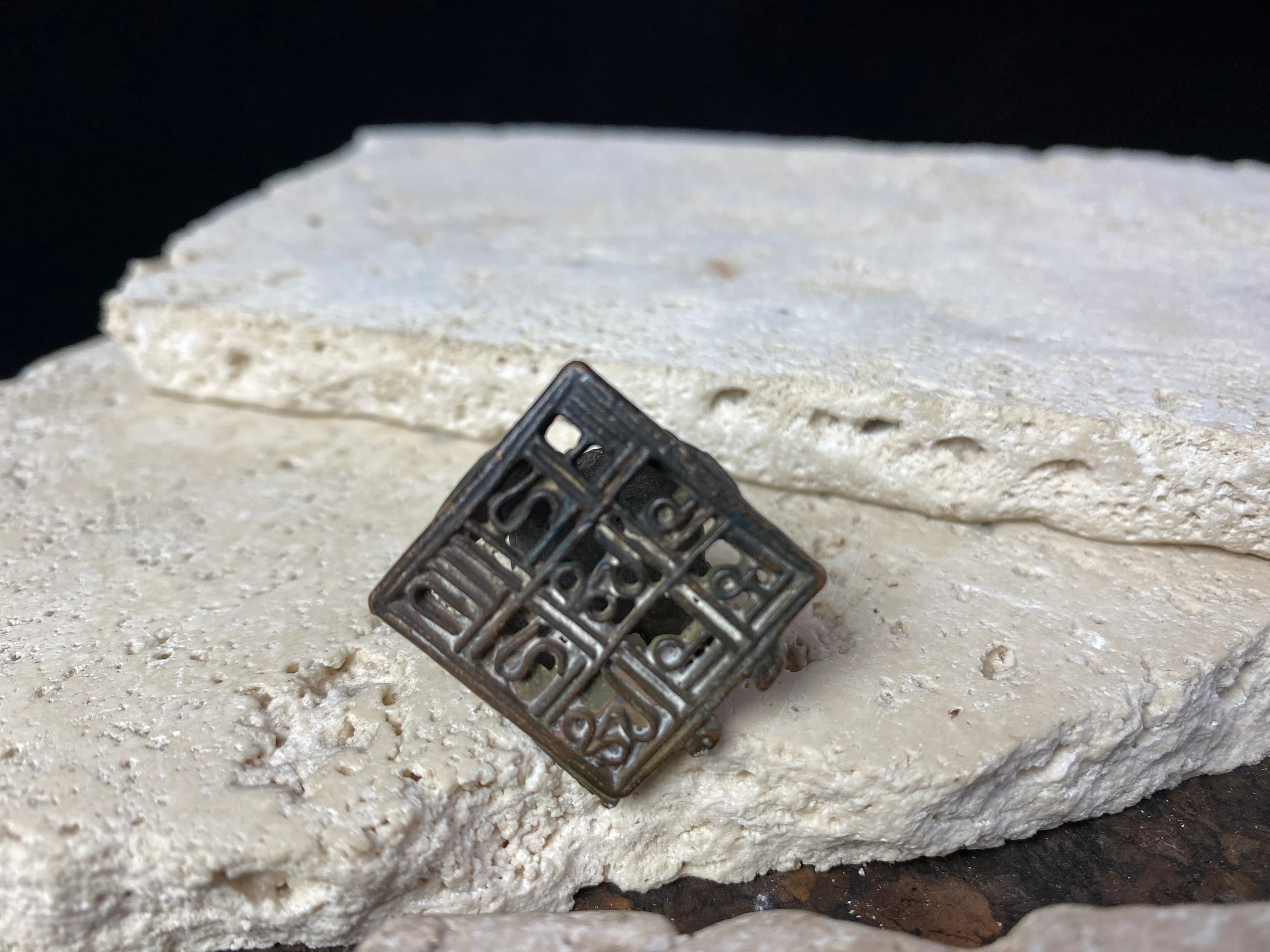 Antique Copper Bronze Temple Stamps - Image 5