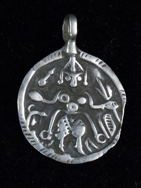 Antique Silver Kali Amulet Pendants - Image 3