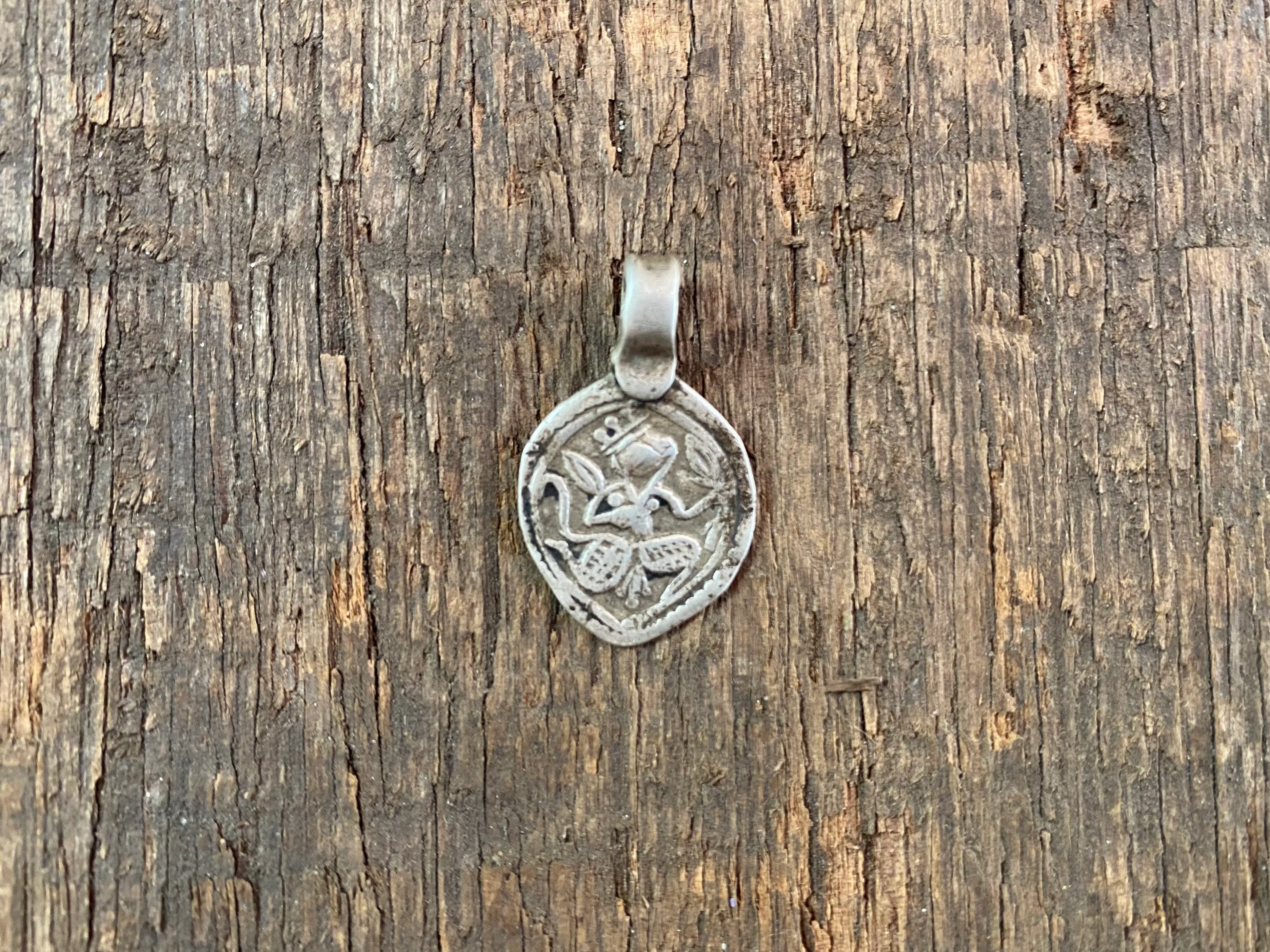 Antique Silver Tribal Amulet Pendants - Hanuman - Image 6