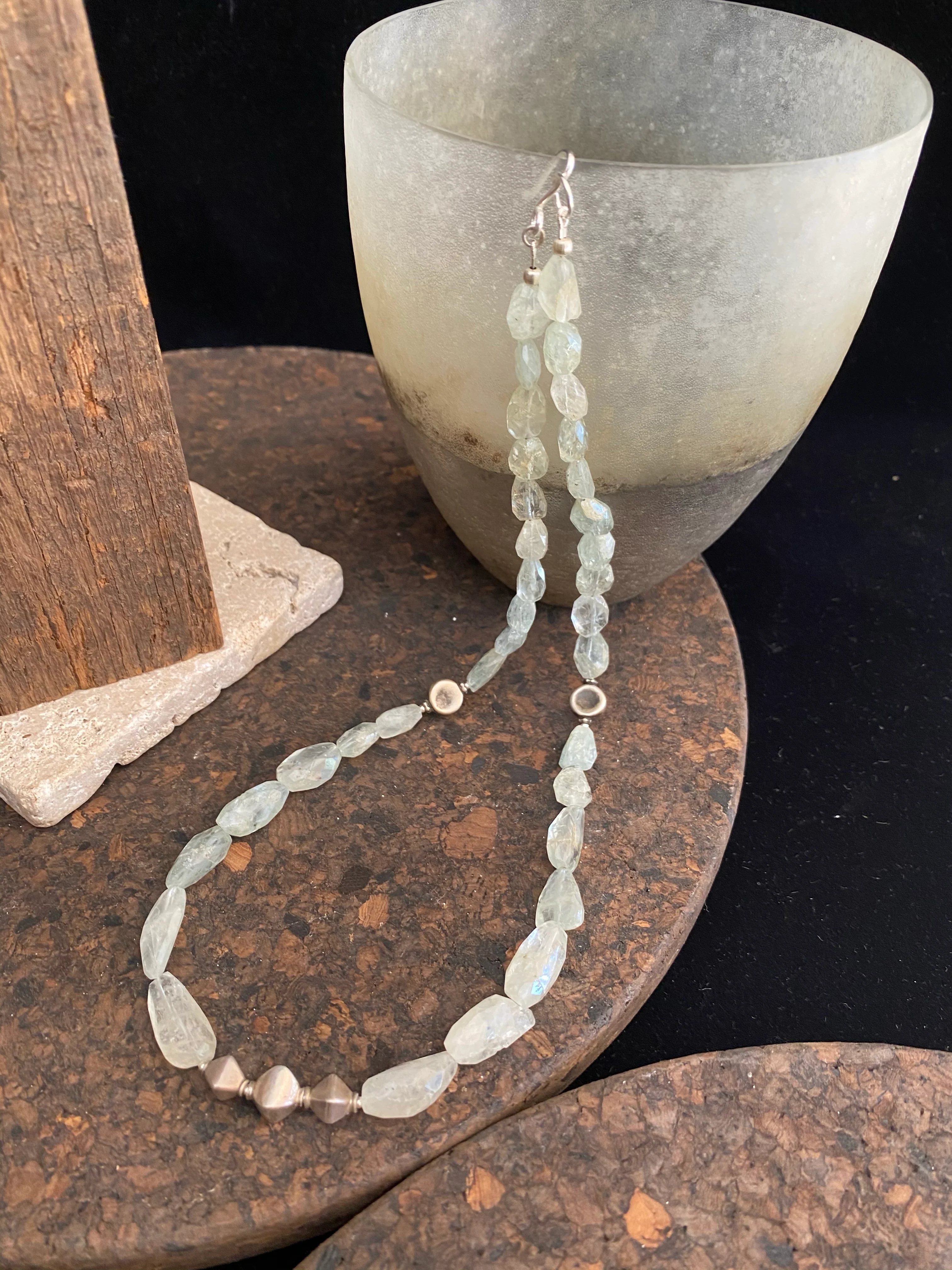 Aquamarine Silver Necklace - Image 3