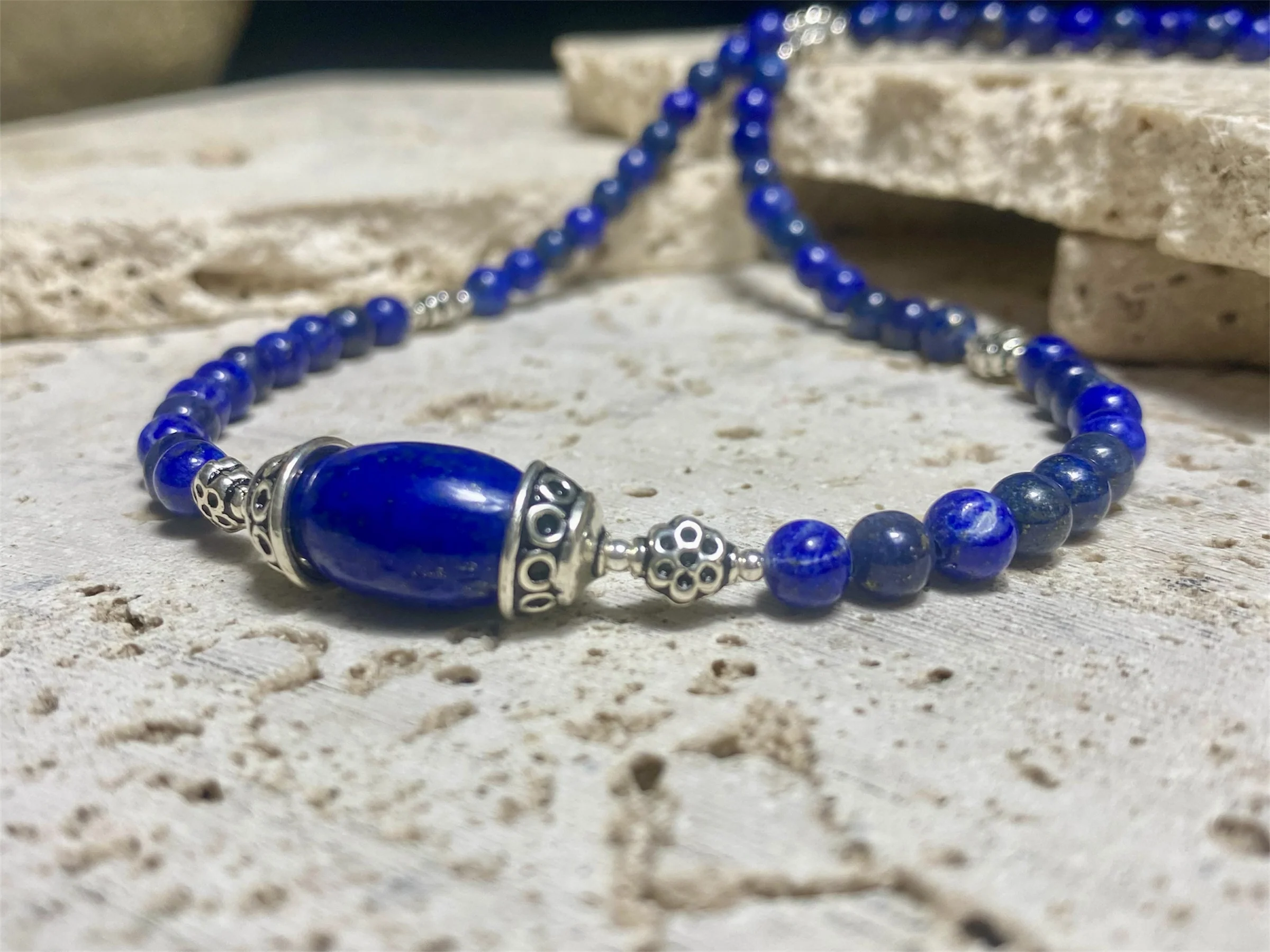 Elegant Lapis Lazuli Necklace