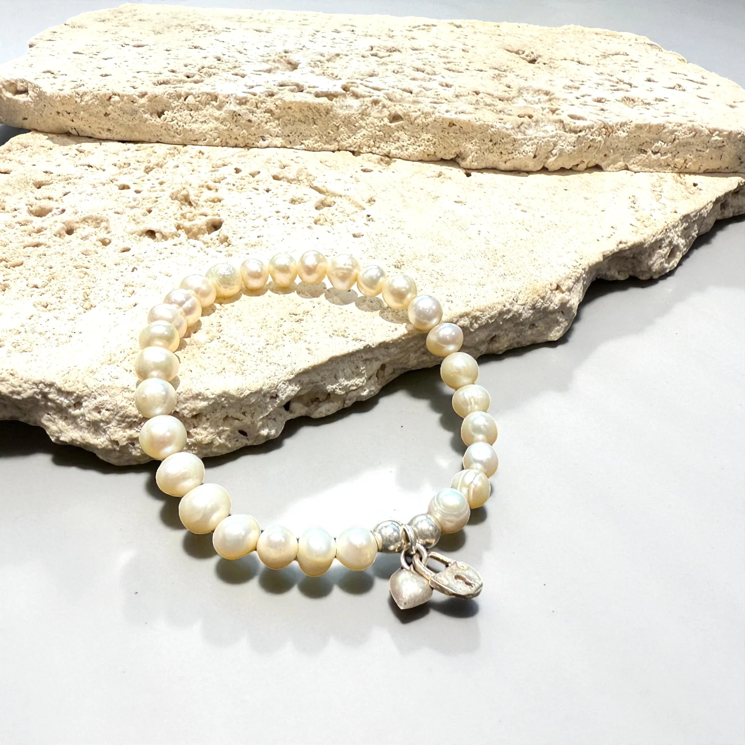 Freshwater Pearl And Silver Bracelet - Image 4