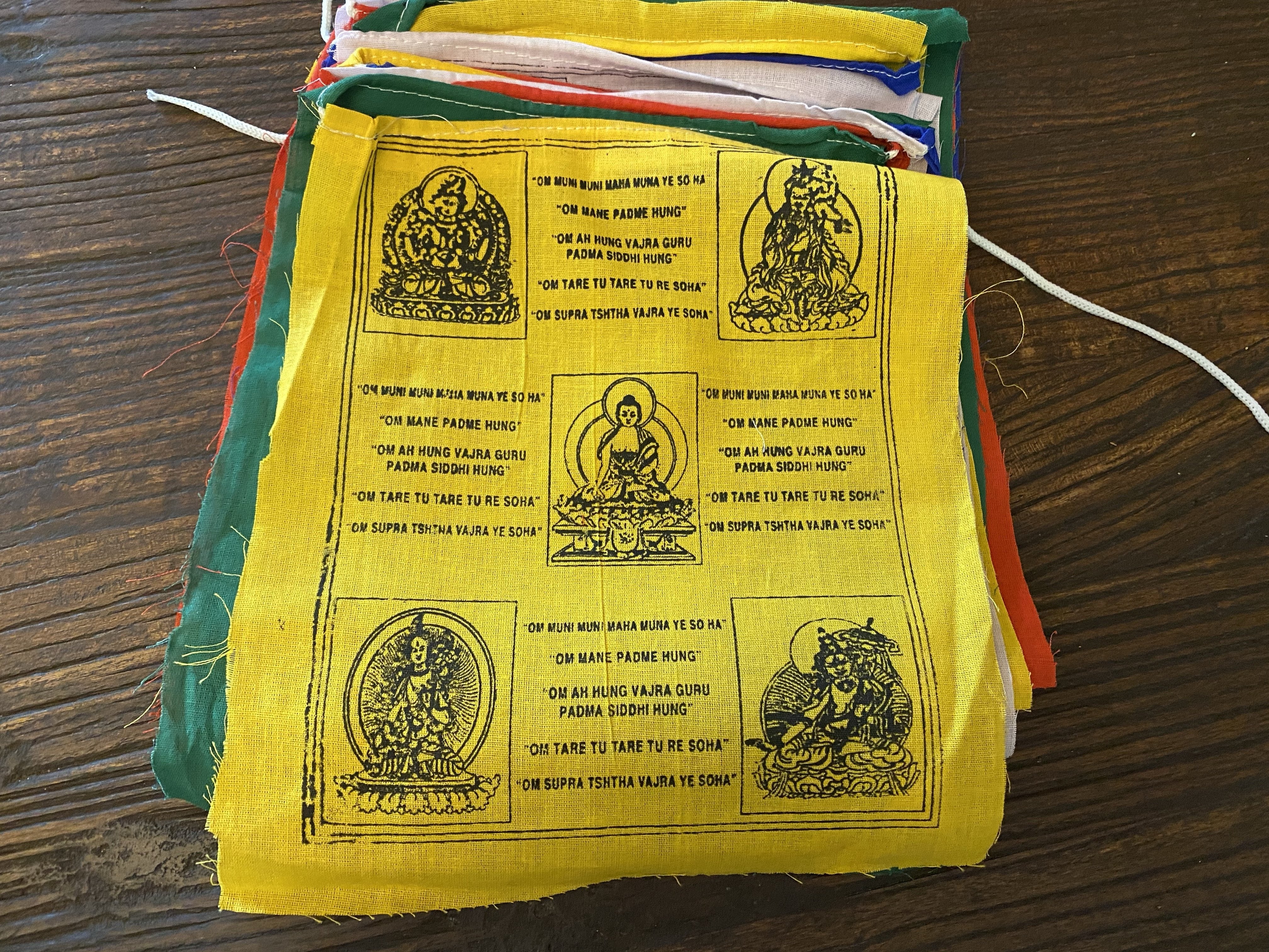Buddhist Prayer Flags - Avelokitsvara, Green Tara and White Tara - Image 3
