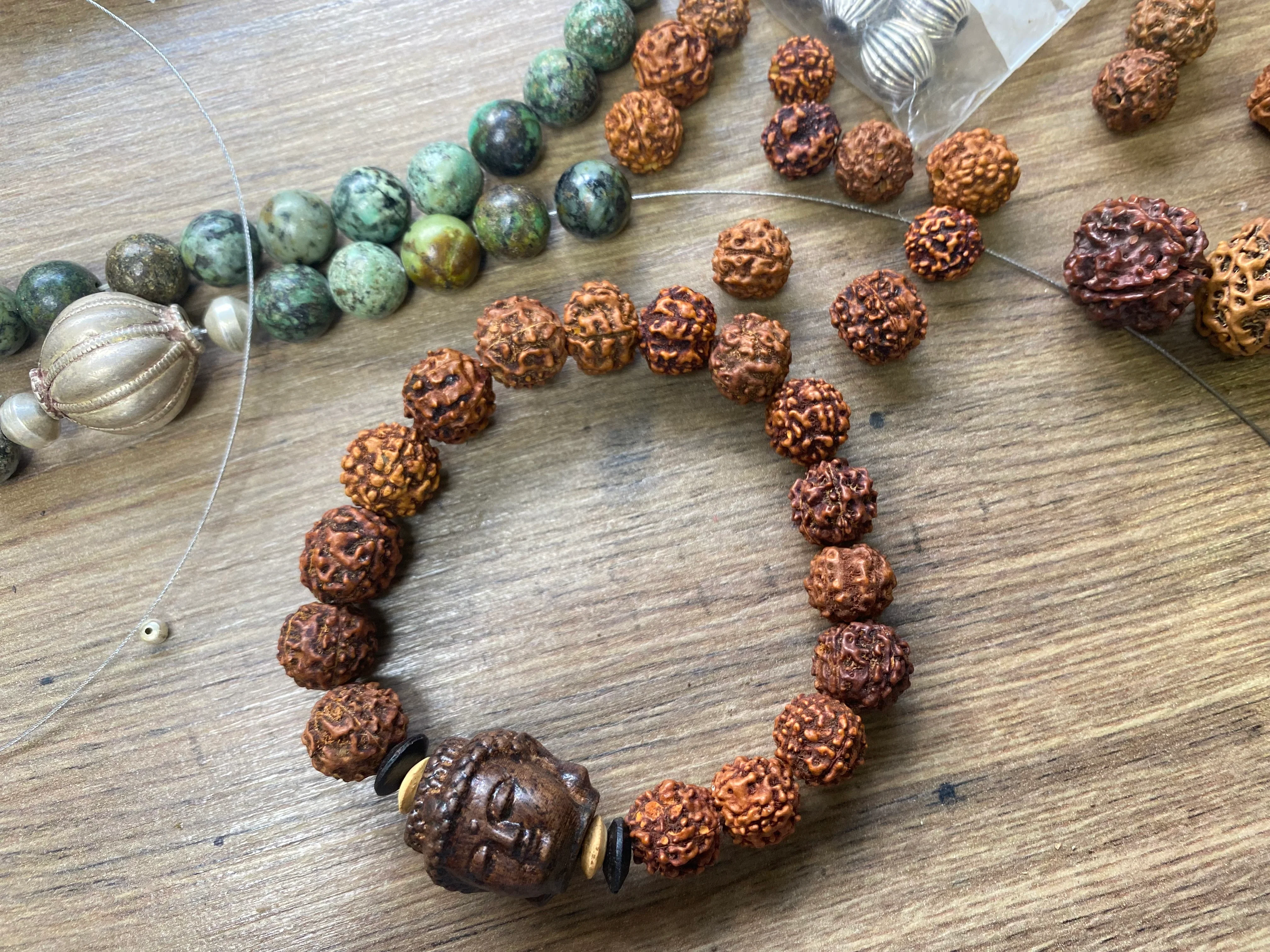 Rudraksha Buddha Bracelet - Image 3