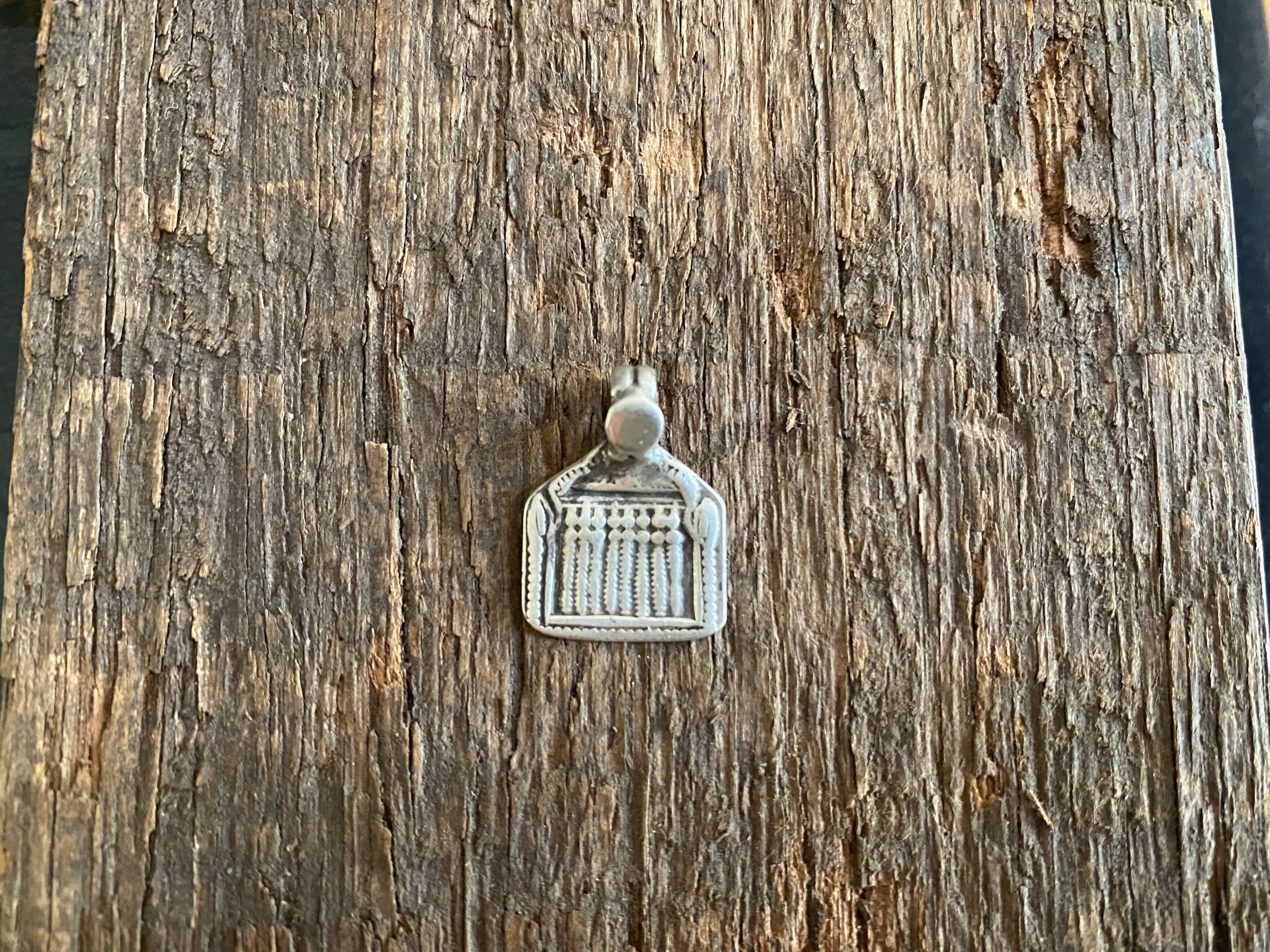 Antique Silver Tribal Amulet Pendants - Skanda or Kartikeya - Image 5