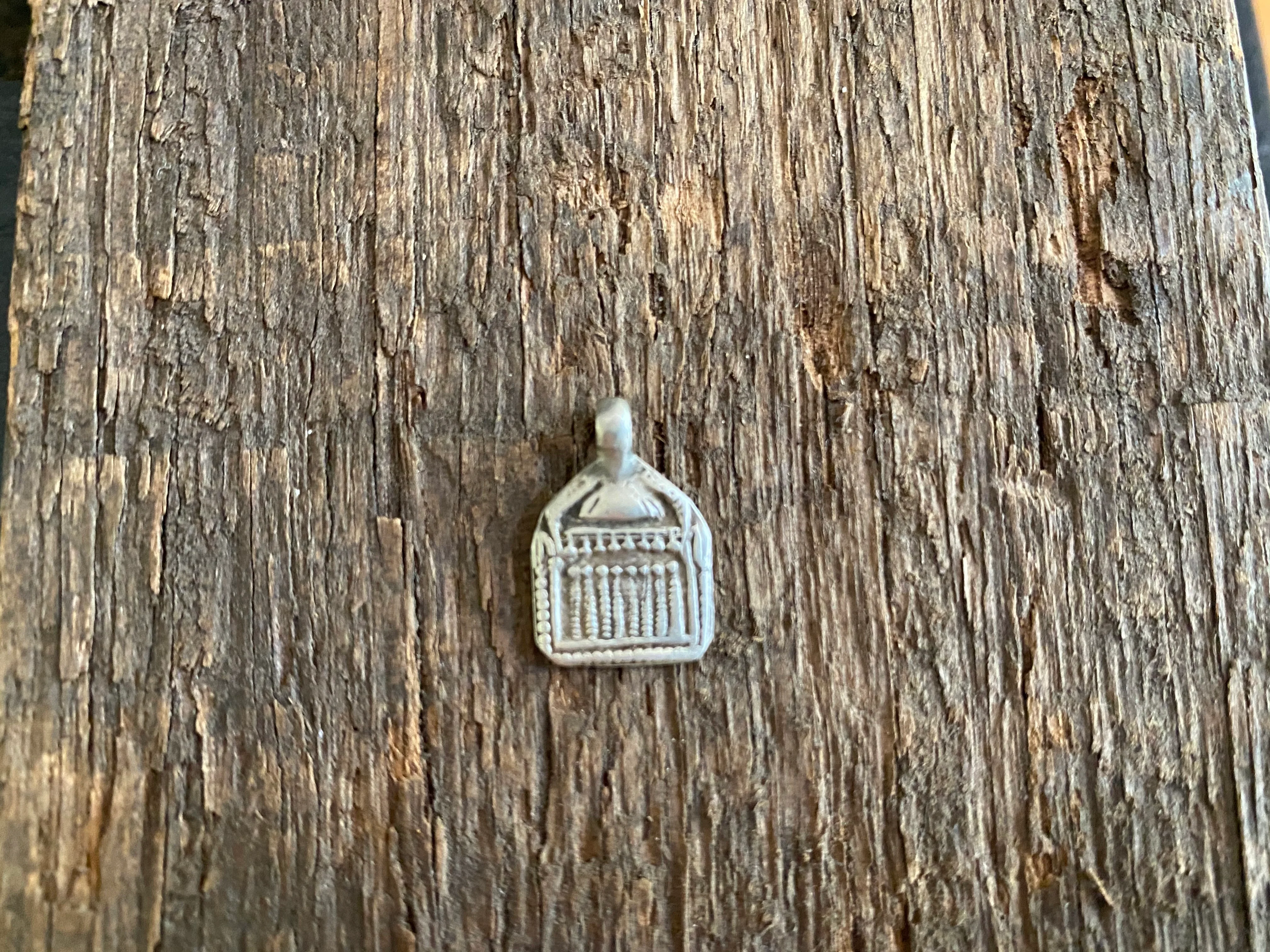 Antique Silver Tribal Amulet Pendants - Skanda or Kartikeya - Image 7