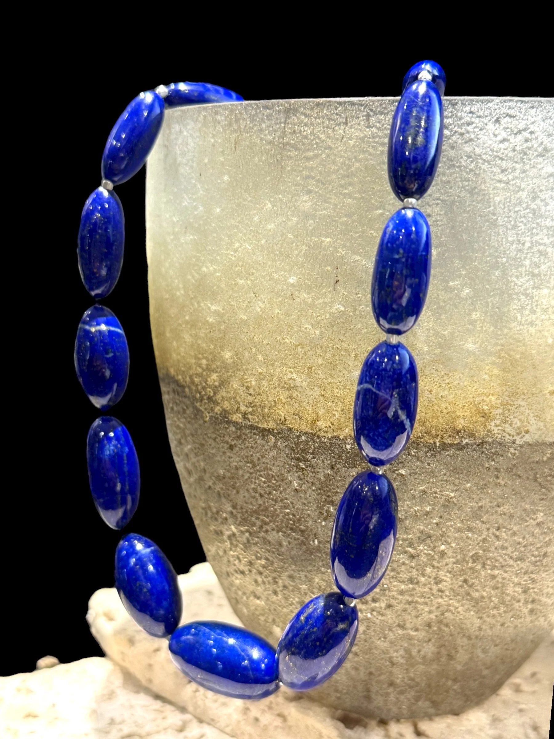 Simple Lapis Lazuli Necklace - Image 4