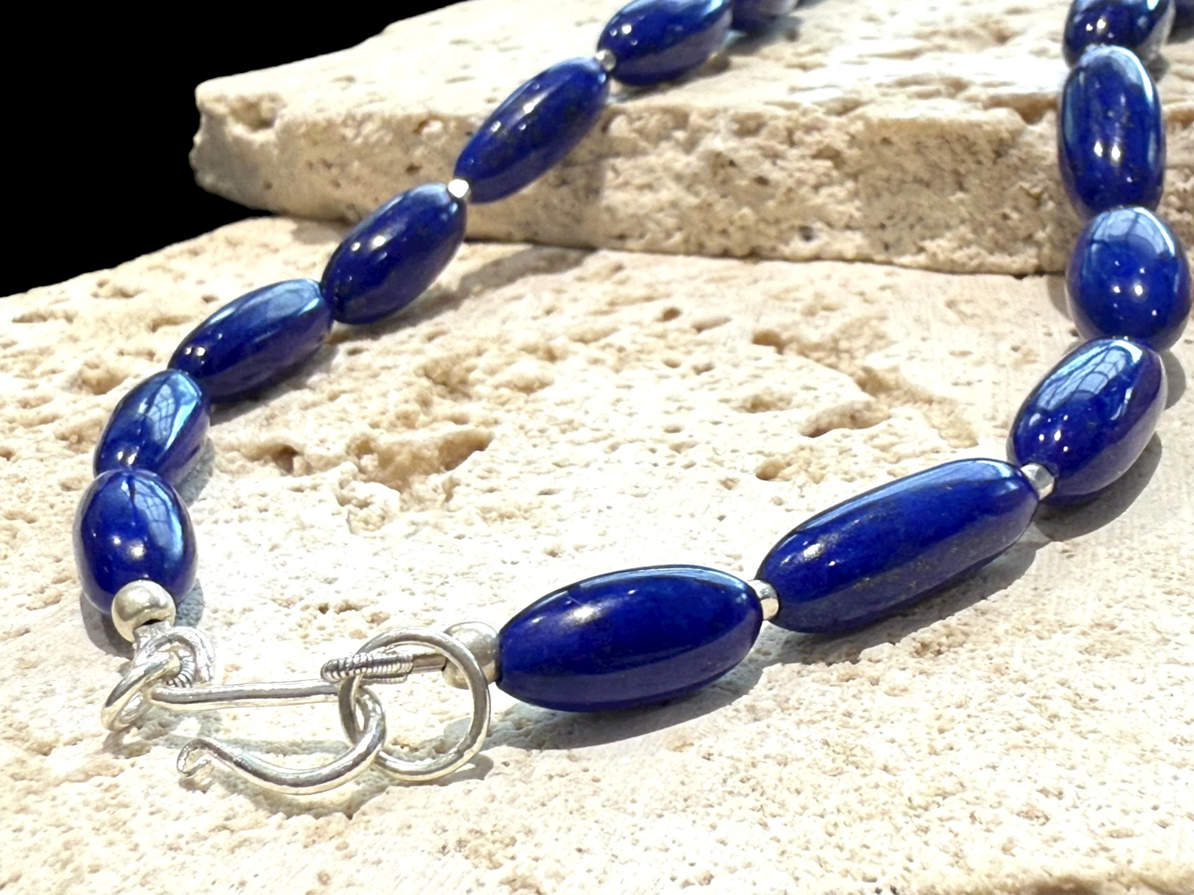 Simple Lapis Lazuli Necklace - Image 6