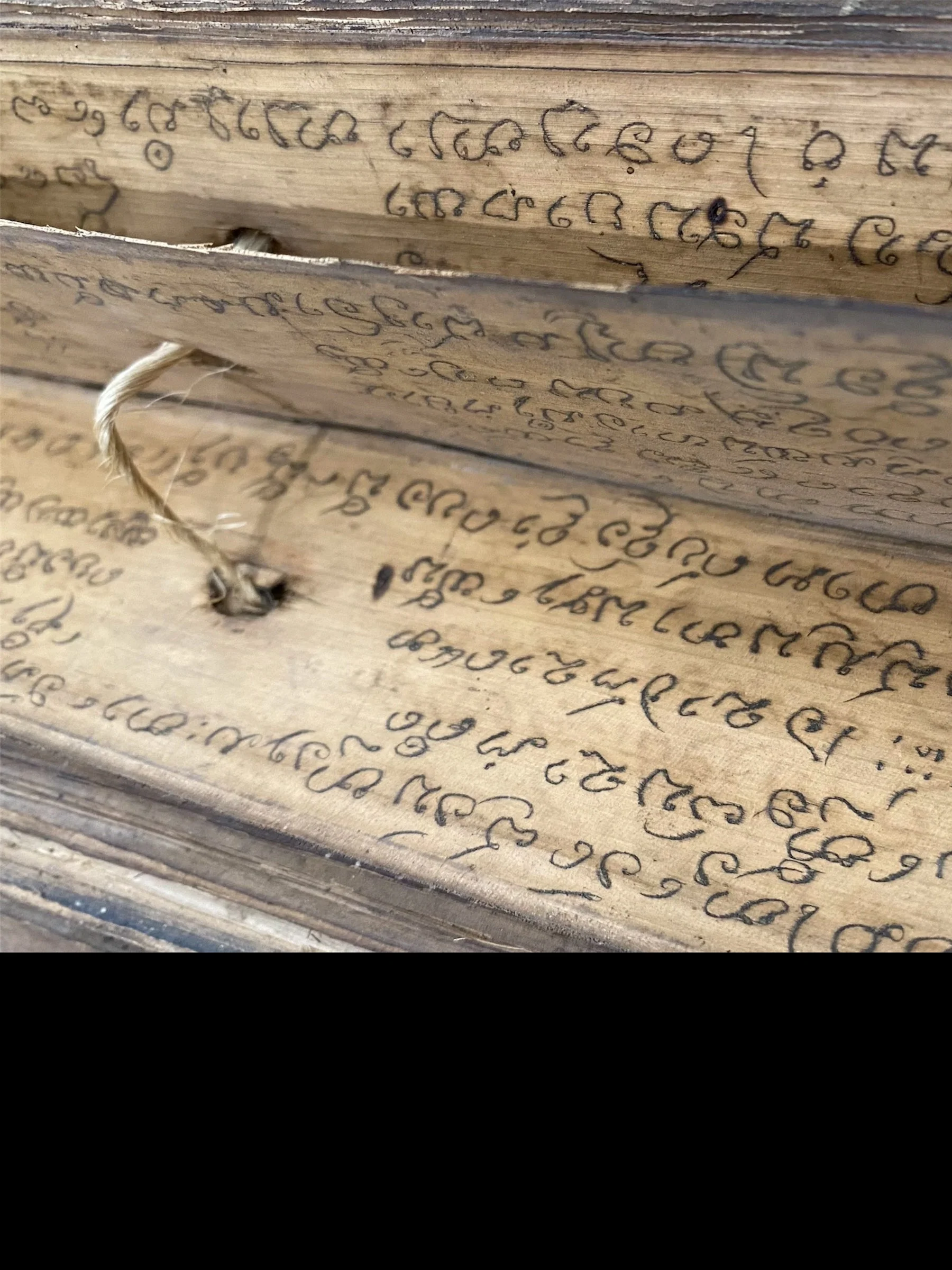 Sri Lankan Sinhalese Ola Palm Leaf Manuscript - Image 2