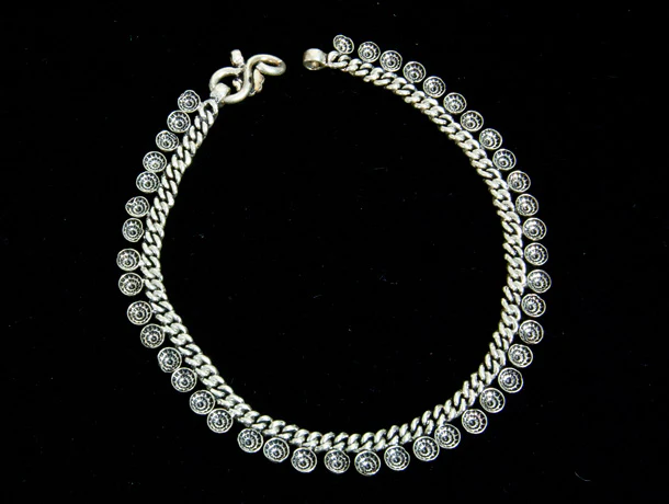 Sterling Silver Womens Anklet - Image 4