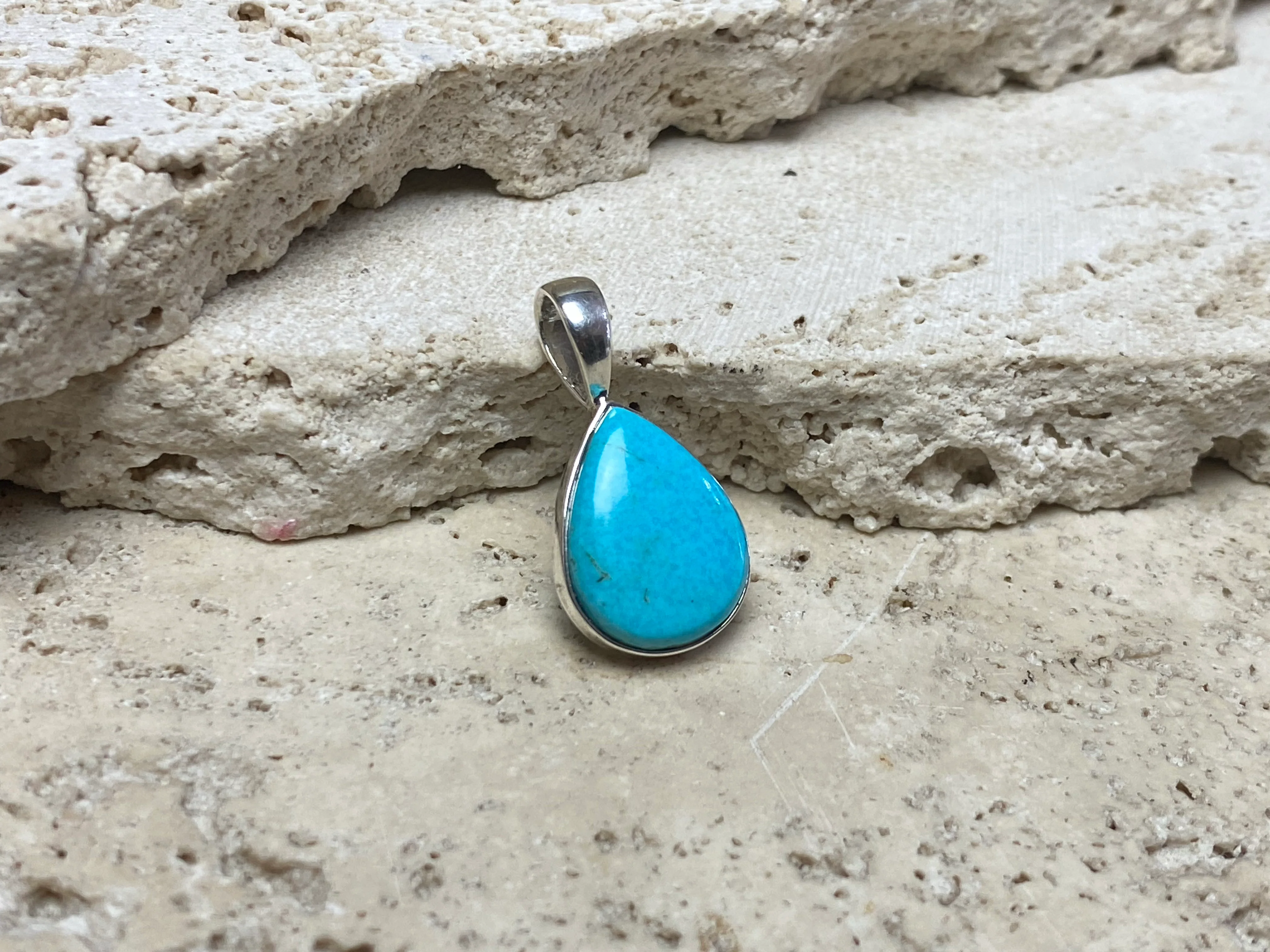 Blue Turquoise Silver Pendants - Image 3
