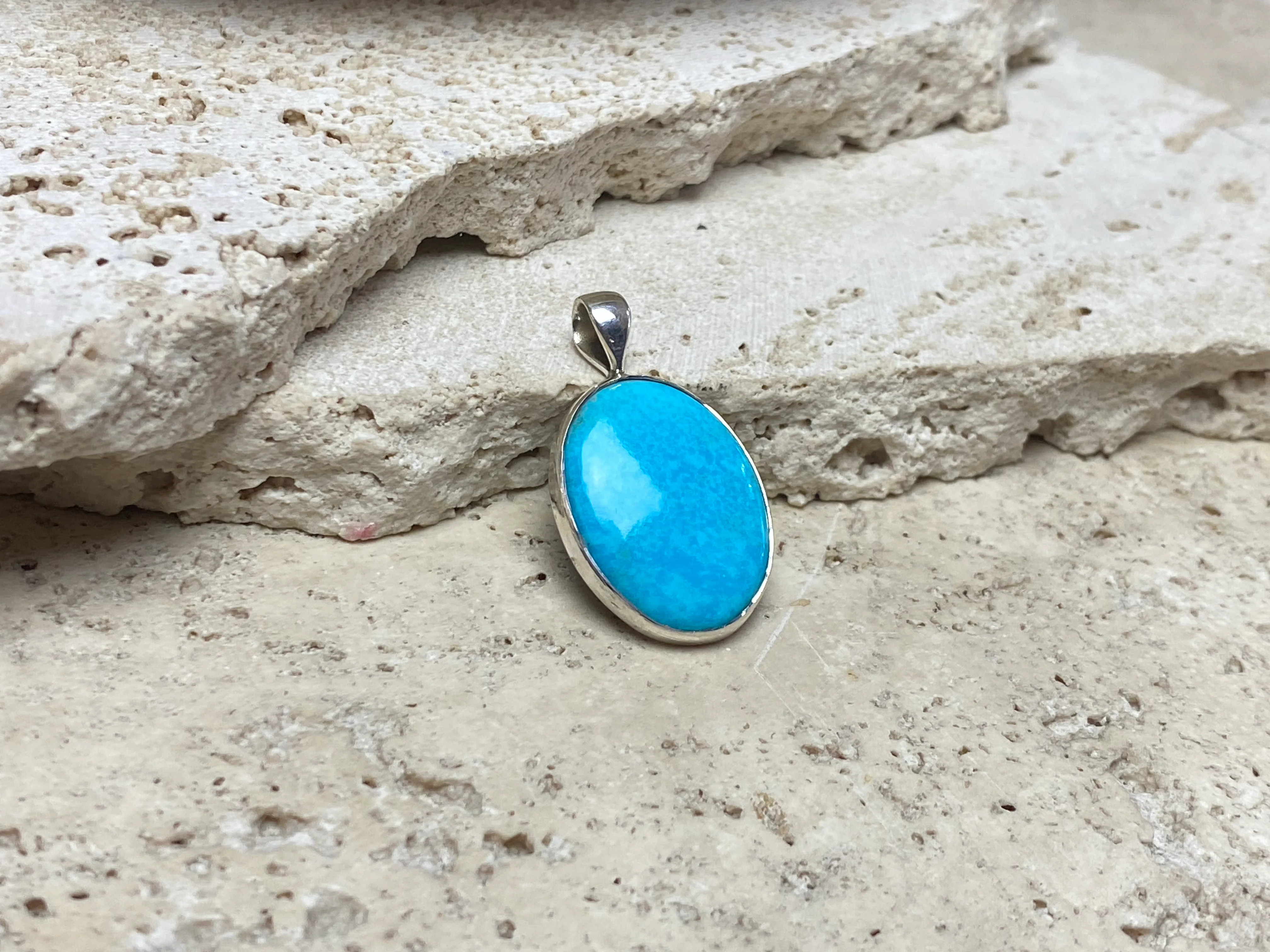 Blue Turquoise Silver Pendants - Image 5