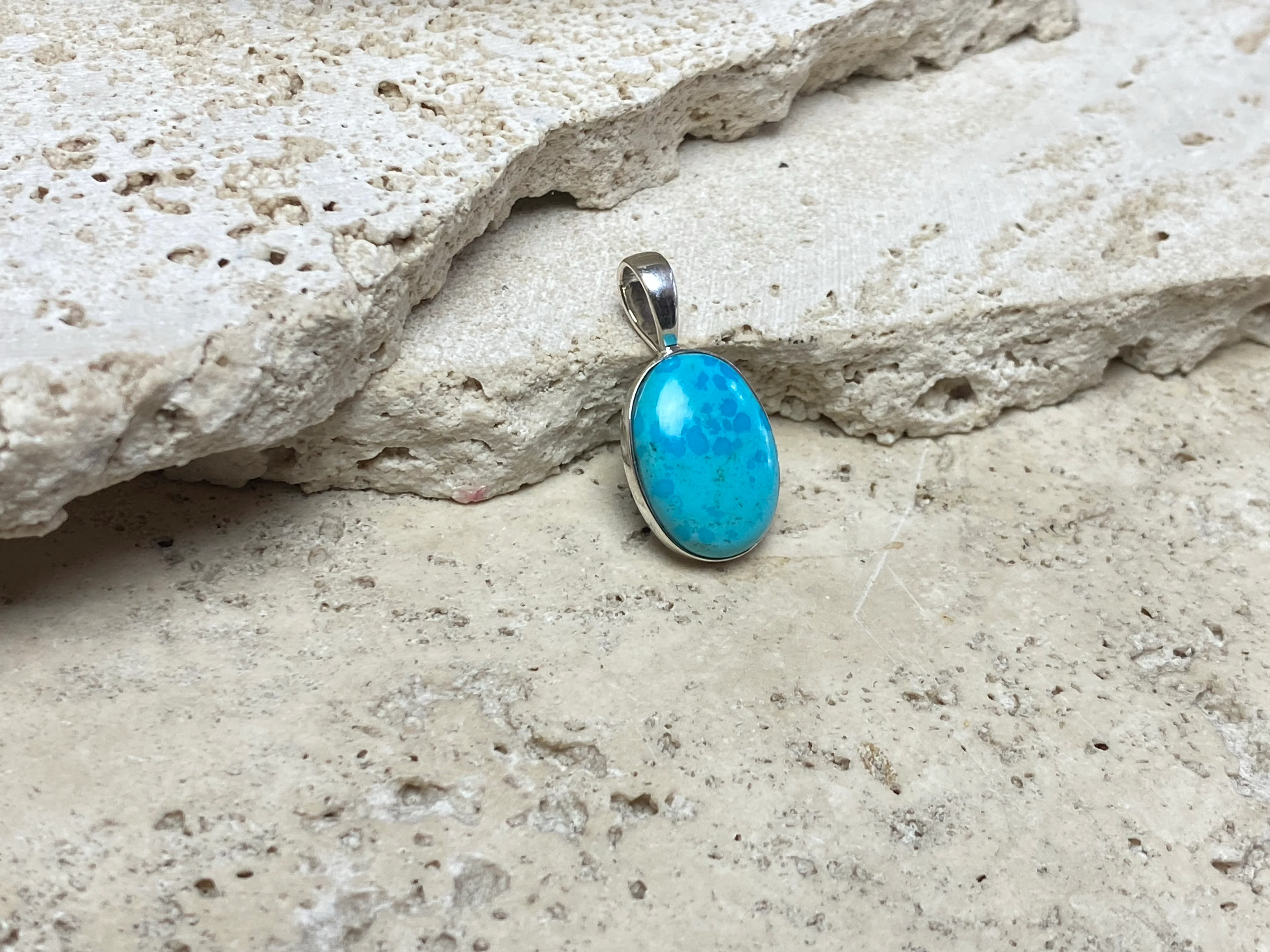 Blue Turquoise Silver Pendants - Image 6