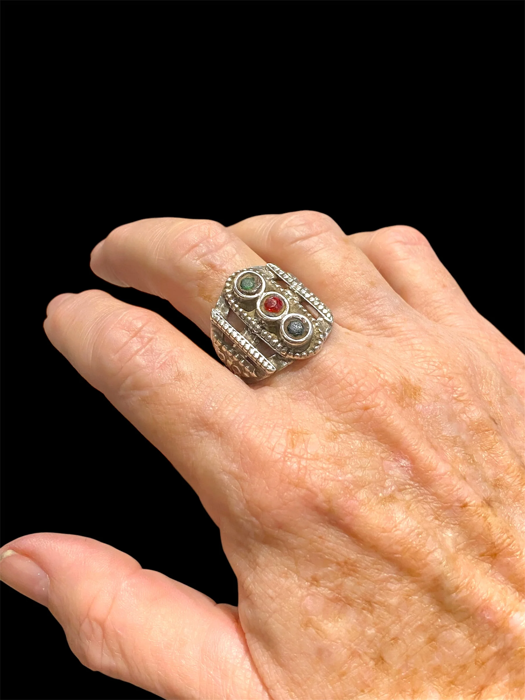 Vintage Afghan Silver Ring - Image 3