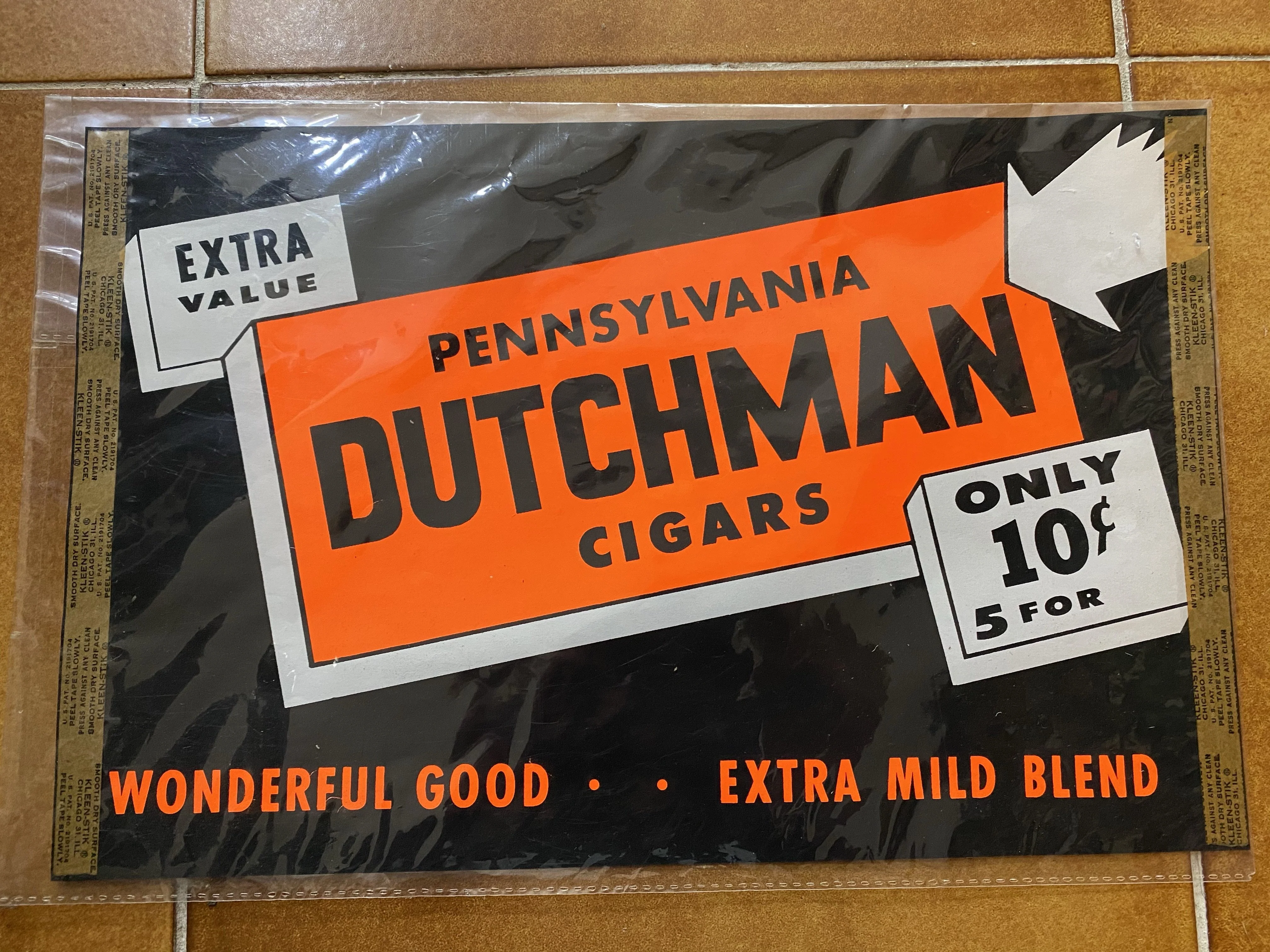 Vintage Pennsylvania Dutchman Cigars Advertising Poster